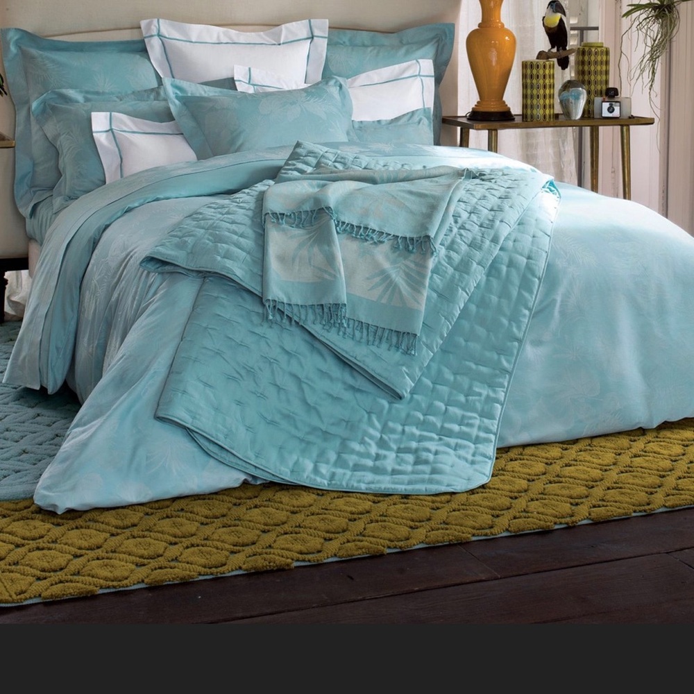 Yves Delorme King Duvet Cover Tropics pattern